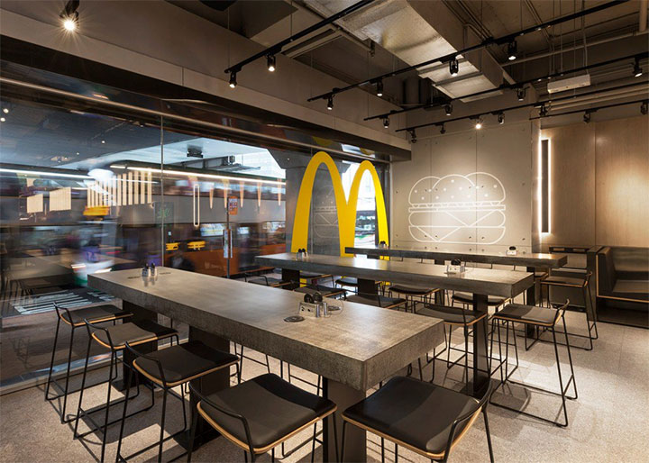 Inside view of Mcdonalds store
