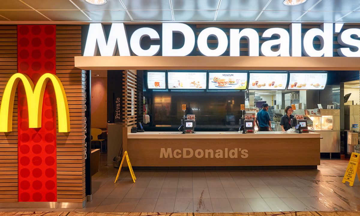 Inside view of Mcdonalds store