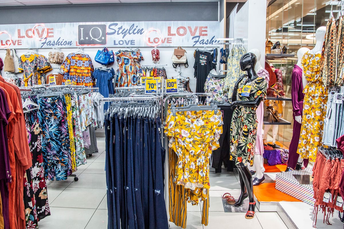 Inside view of Fashion World  store