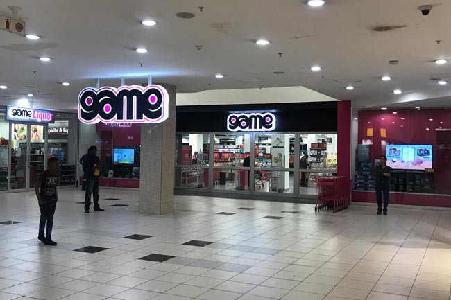 Inside view of game store
